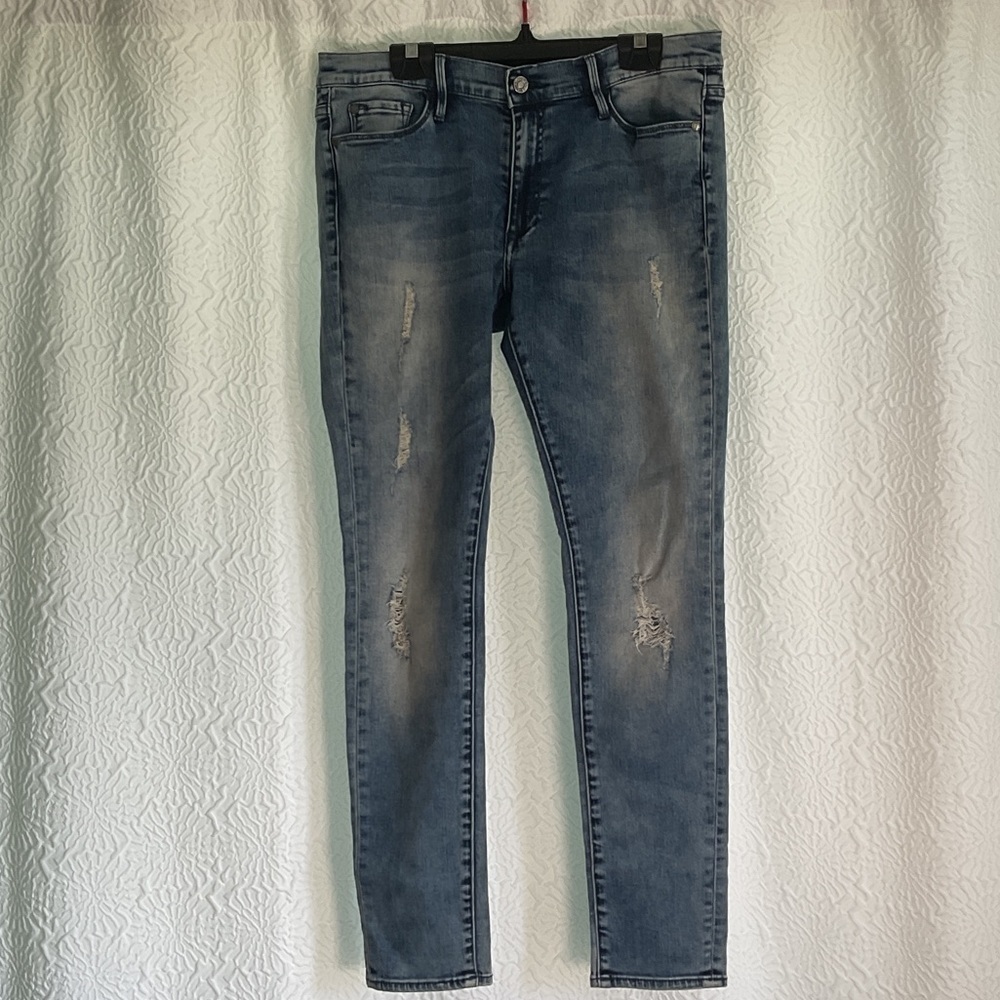 Buffalo David Bitton Blue Skinny distressed Jeans